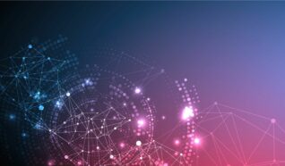 graphic of digital DNA strands