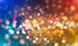 abstract photo of dust particles in the sun